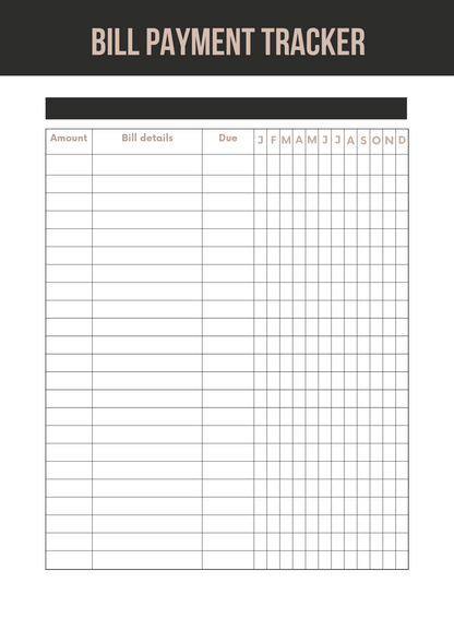 Financial Planner Editable Canva Template for Budget Management Success