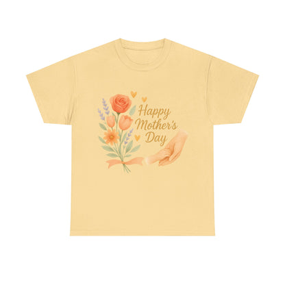 Happy Mother's Day Floral Hands Watercolor Quote Illustration