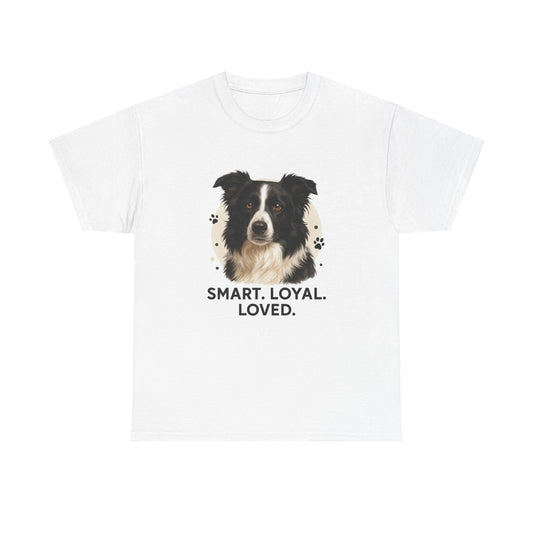 Border Collie Lover Shirt Smart Loyal Loved Dog Mom T-shirt