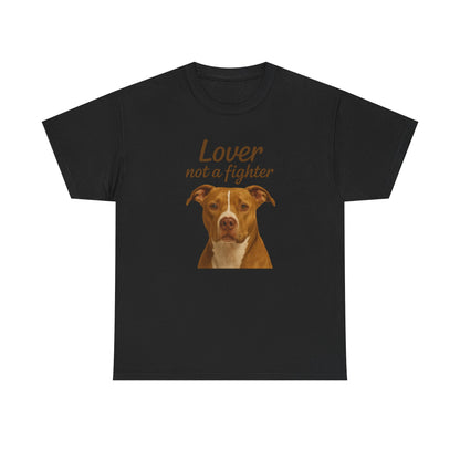 Pitbull Lover Shirt  Lover Not a Fighter Rescue Dog T-shirt