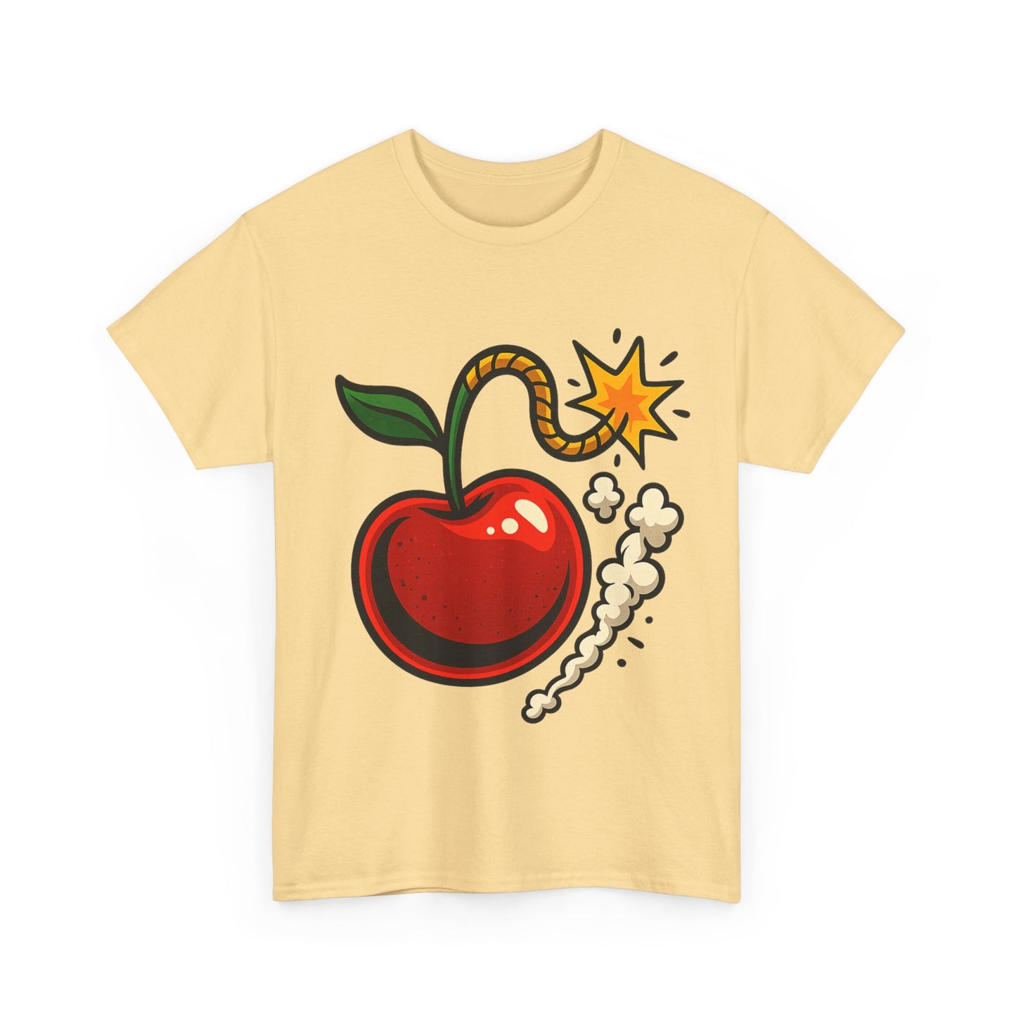 Cherry Bomb Italian Design Art Pop Art Style Exploding Cherry Illustration