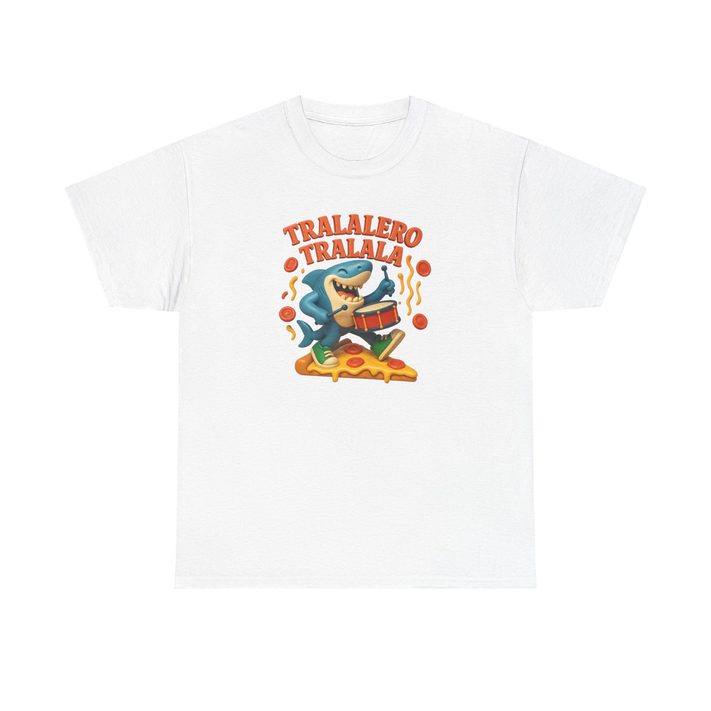 Tralalero Tralala Shark Pizza Meme Funny Italian Brainrot Cartoon Art 3d