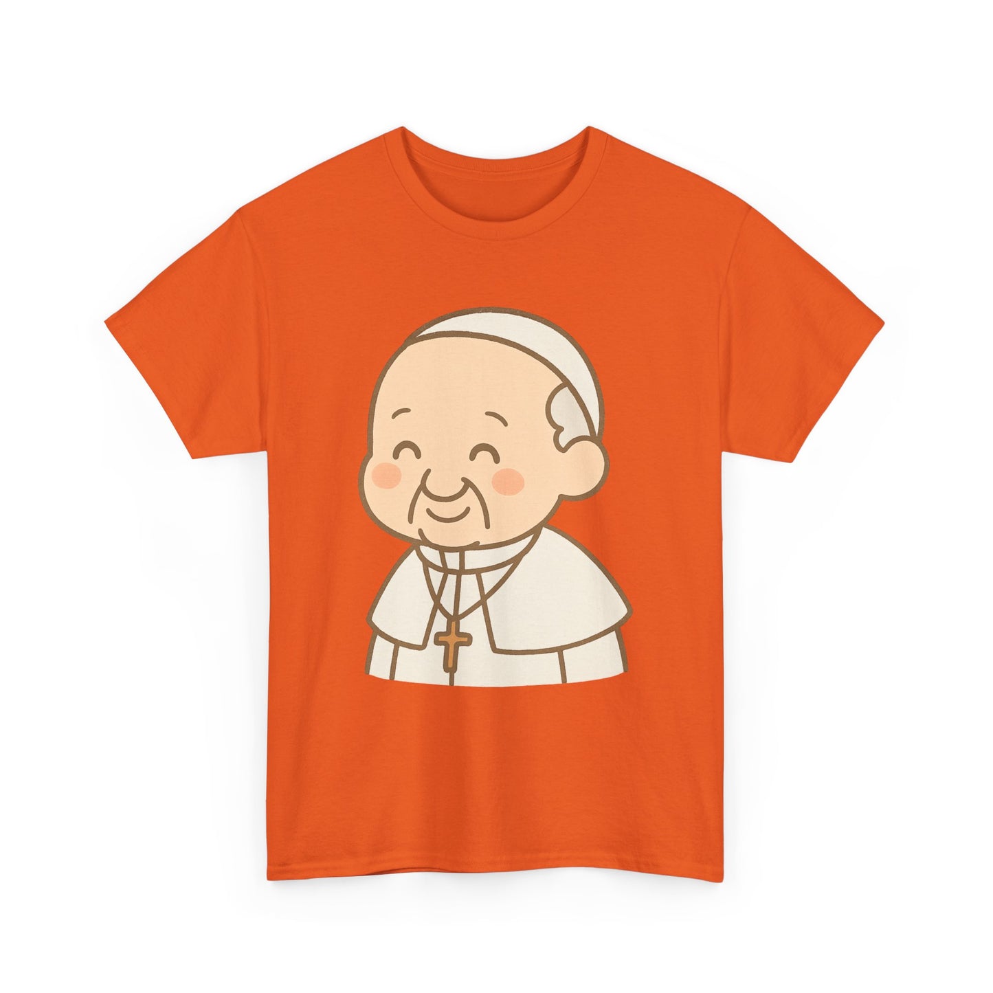 Cute Kawaii Pope Francis Illustration | Peaceful Pastel Transparent Art