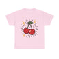 Cherry Energy Italian Design Art Power Burst Fruit with Lightning Style