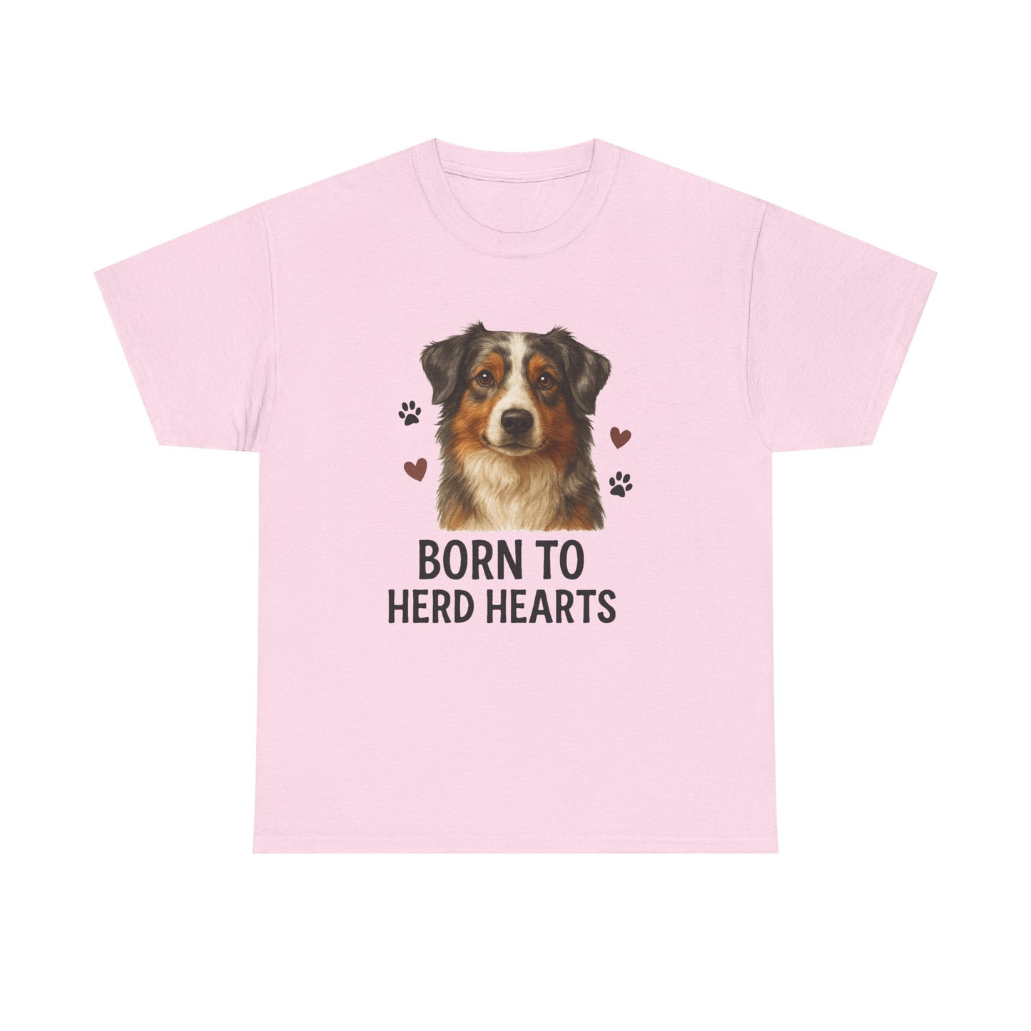 Australian Shepherd Lover Shirt  Born to Herd Hearts Dog Mom T-shirt