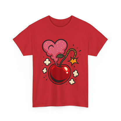 Cherry Bomb Heart Smoke Italian Design Art Pop Explosion Cute Glitter Cherry
