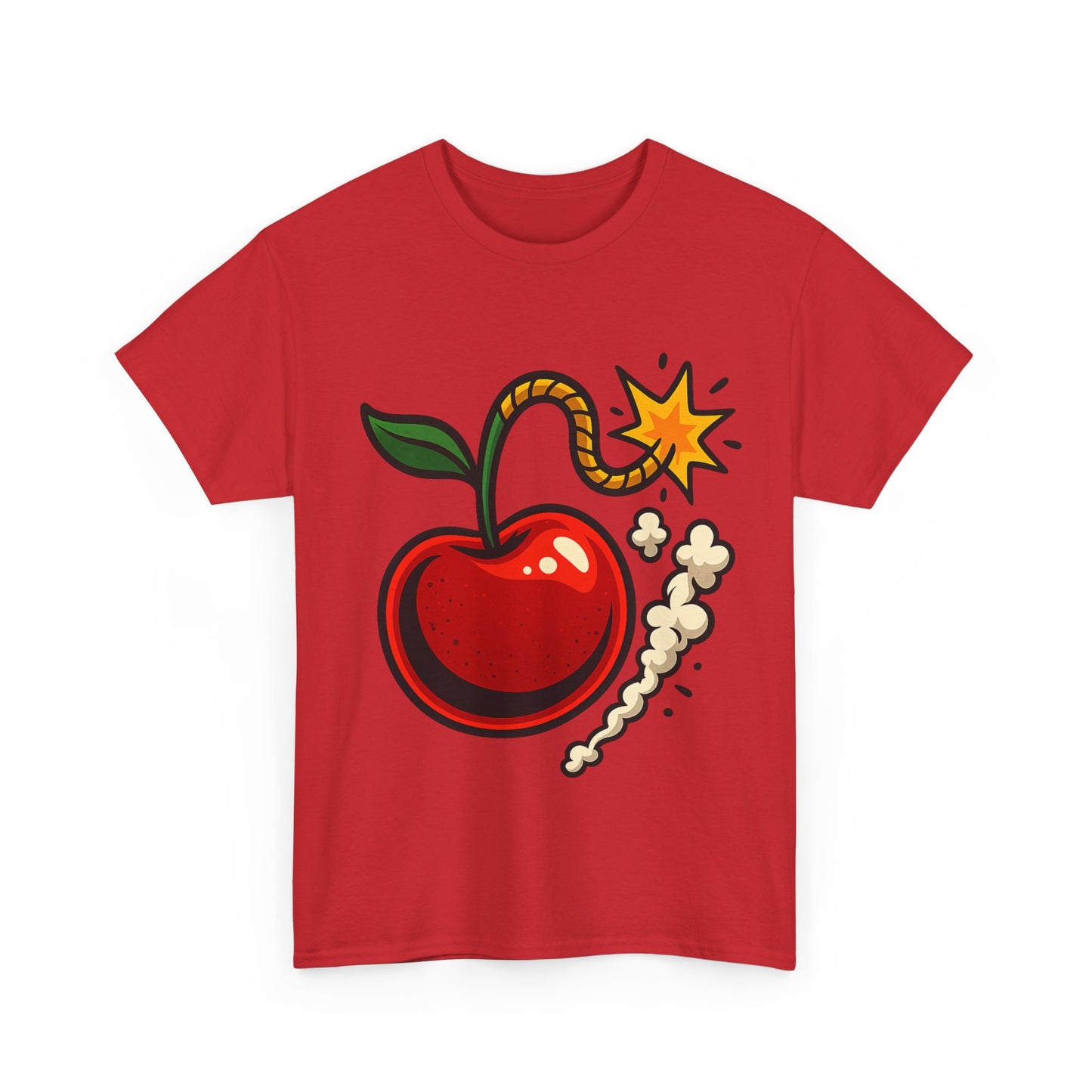 Cherry Bomb Italian Design Art Pop Art Style Exploding Cherry Illustration
