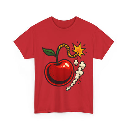 Cherry Bomb Italian Design Art Pop Art Style Exploding Cherry Illustration