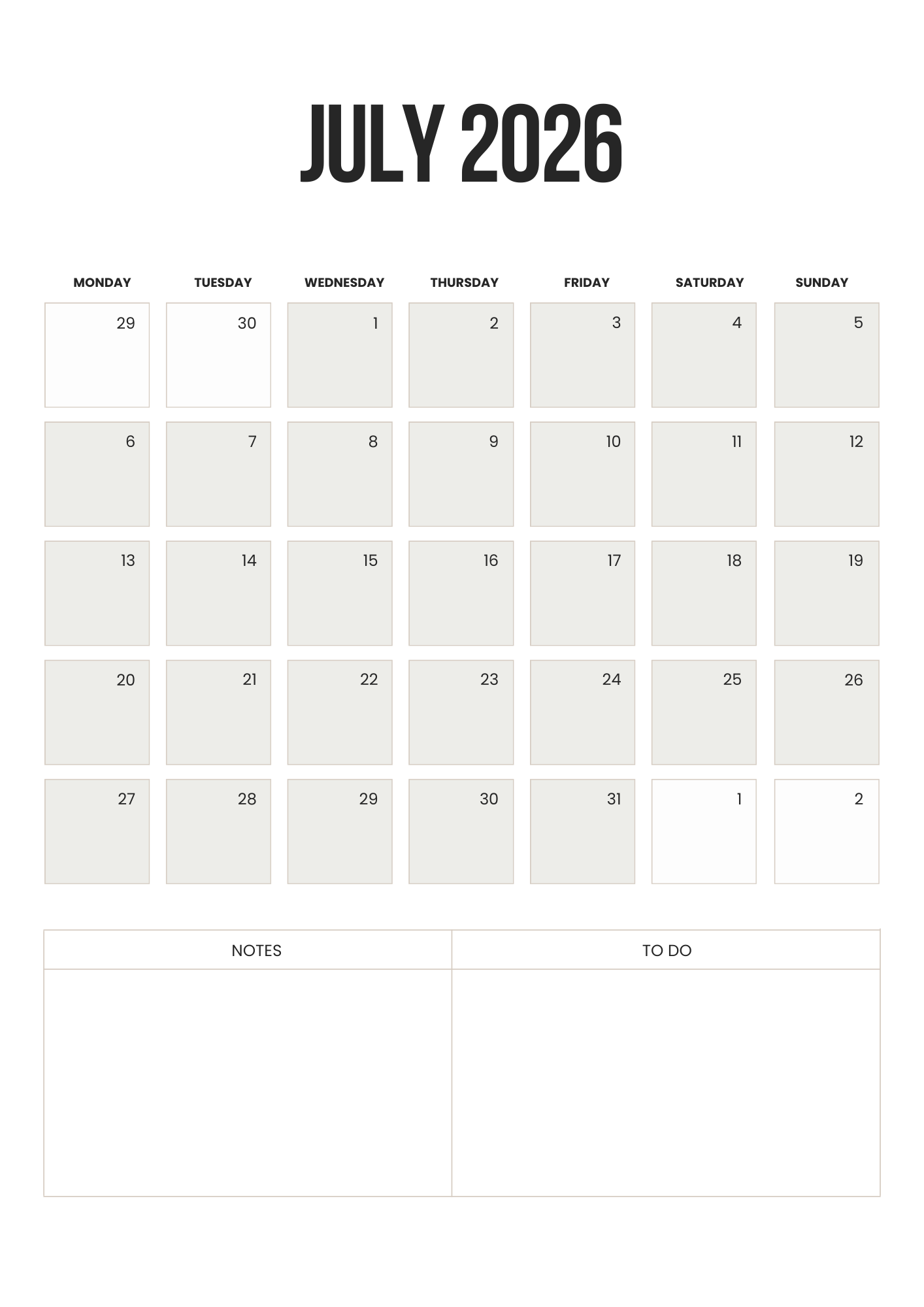 2026 Calendar Printable _ Monthly, Weekly & Yearly Planner _ A4 Letter Size PDF
