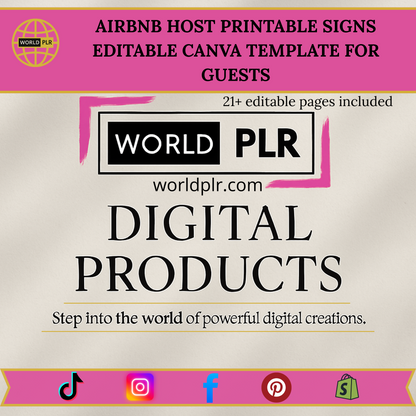 Airbnb &amp; Host Printable Signs