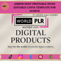 Airbnb &amp; Host Printable Signs
