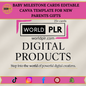 Baby Milestone Cards Editable Canva Template for New Parents Gifts