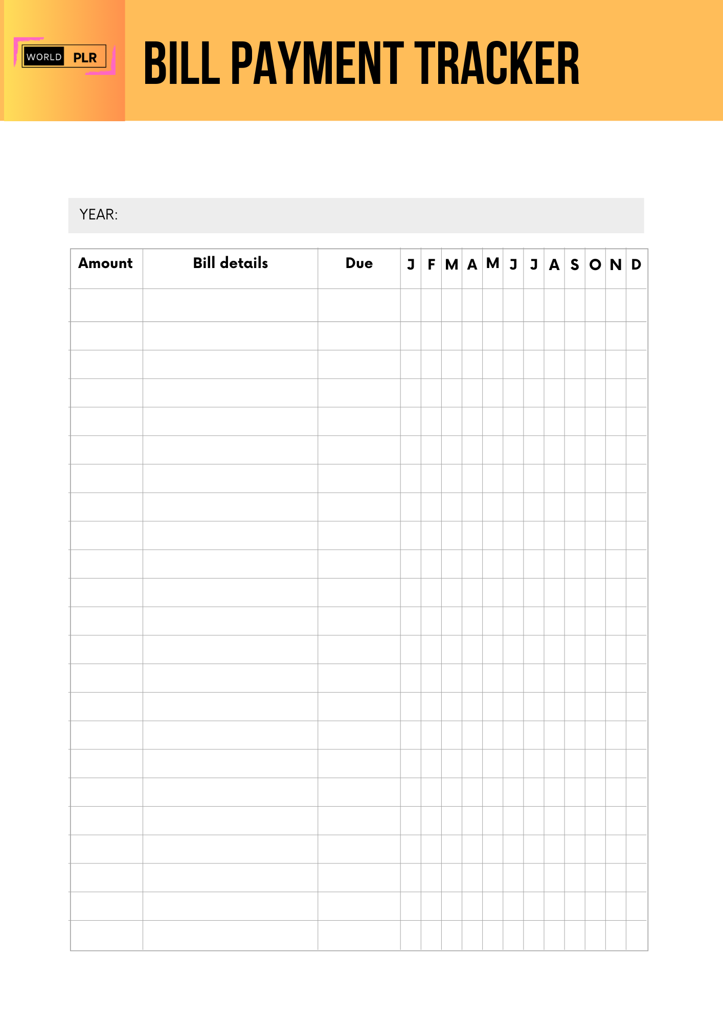 Bill Payment Tracker