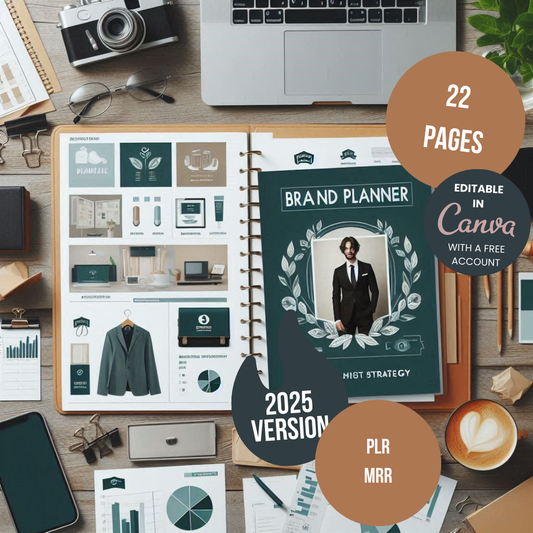 Brand Planner  Editable Canva Template for Business Branding Strategy