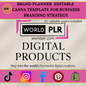 Brand Planner Editable Canva Template for Business Branding Strategy