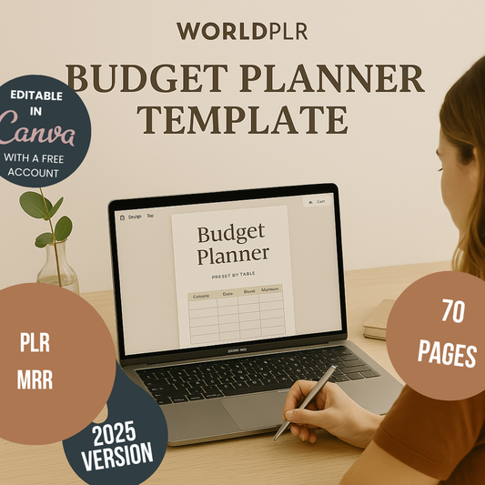 Budget Planner Template for Canva (Free & Pro Compatible)