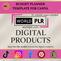 Budget Planner Template for Canva (Free &amp; Pro Compatible)
