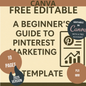 Canva Free Editable A Beginner's Guide to Pinterest Marketing Template