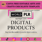 Canva Free Editable Arts and Crafts Checklists Template