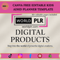 Canva Free Editable Kids ADHD Planner Template