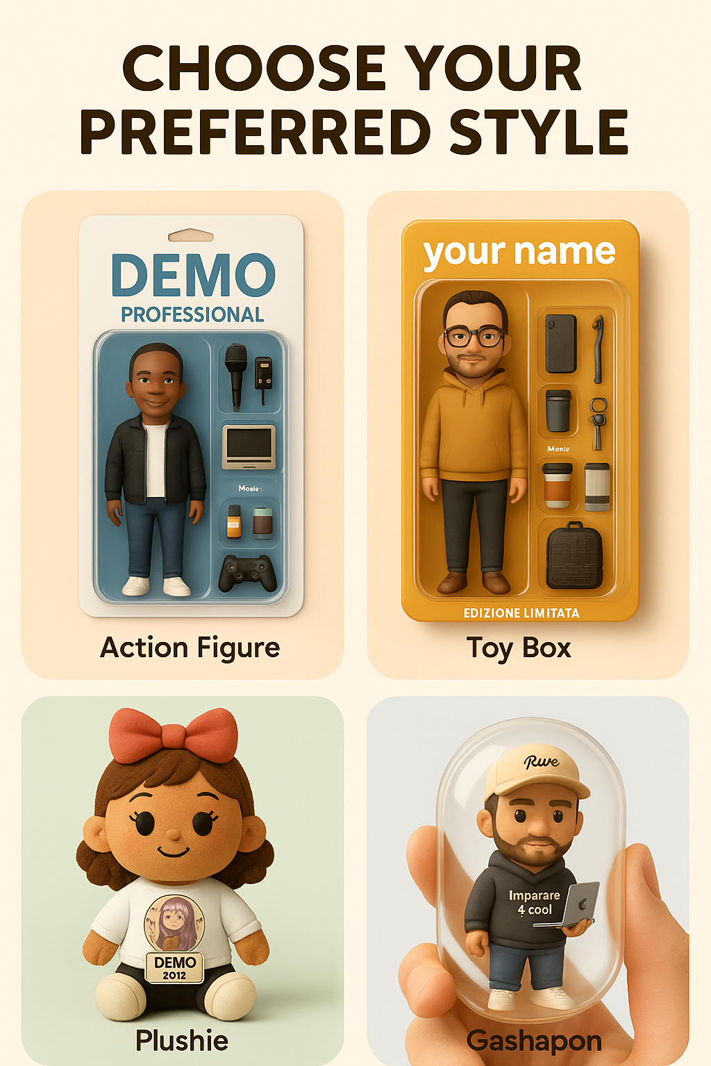 Custom Action Figure Portrait | Digital Download + Optional T-Shirt Print | Personalized Viral Gift | TikTok Trends