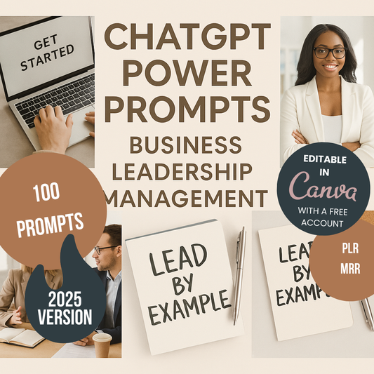 Chat GPT Power Prompts Business  Leadership and Management