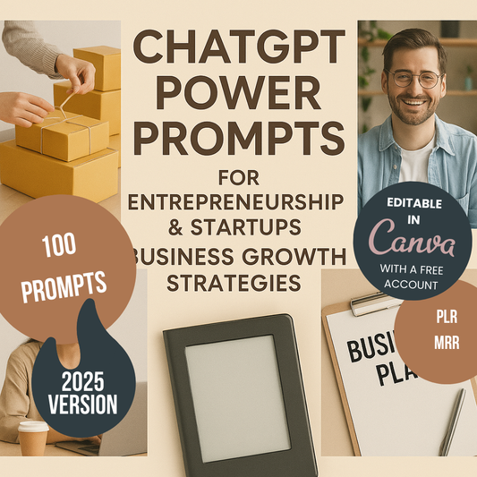 ChatGPT Power Prompts for Entrepreneurship & Startups  Business Growth Strategies