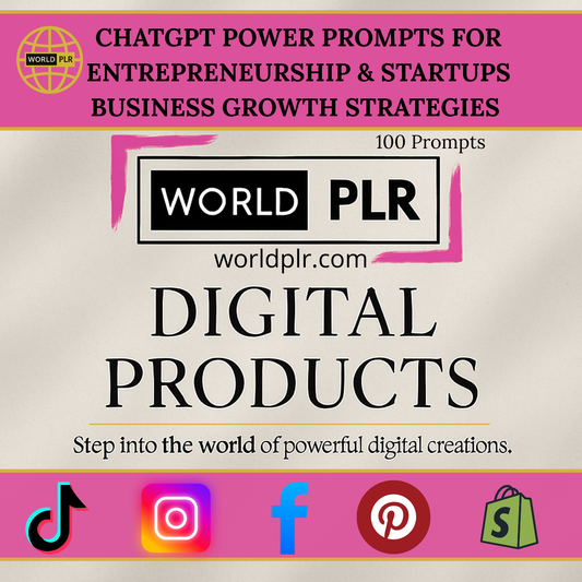 ChatGPT Power Prompts for Entrepreneurship &amp; Startups Business Growth Strategies