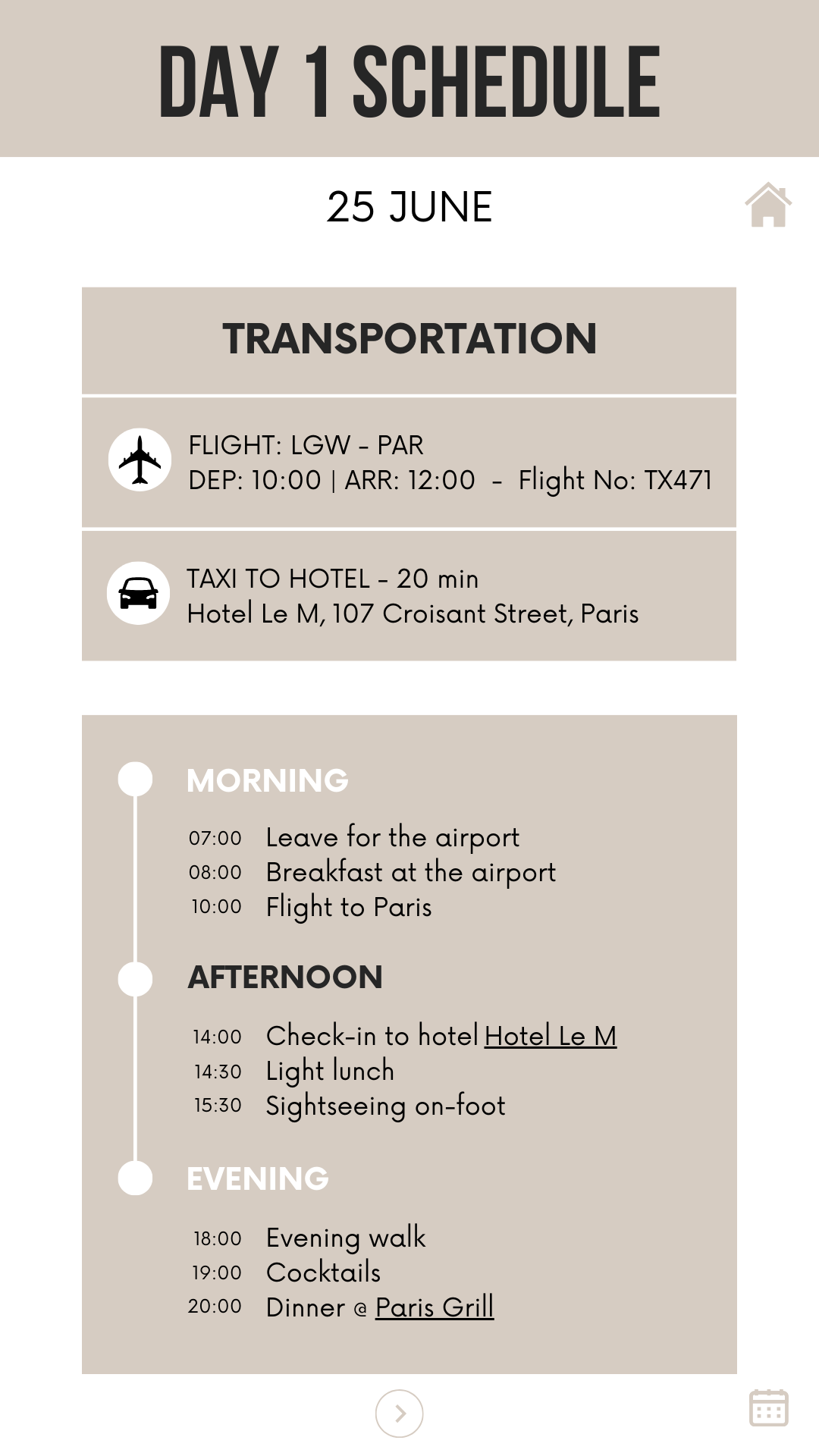 Honeymoon Itinerary Template Editable Canva Design for Trip Planning
