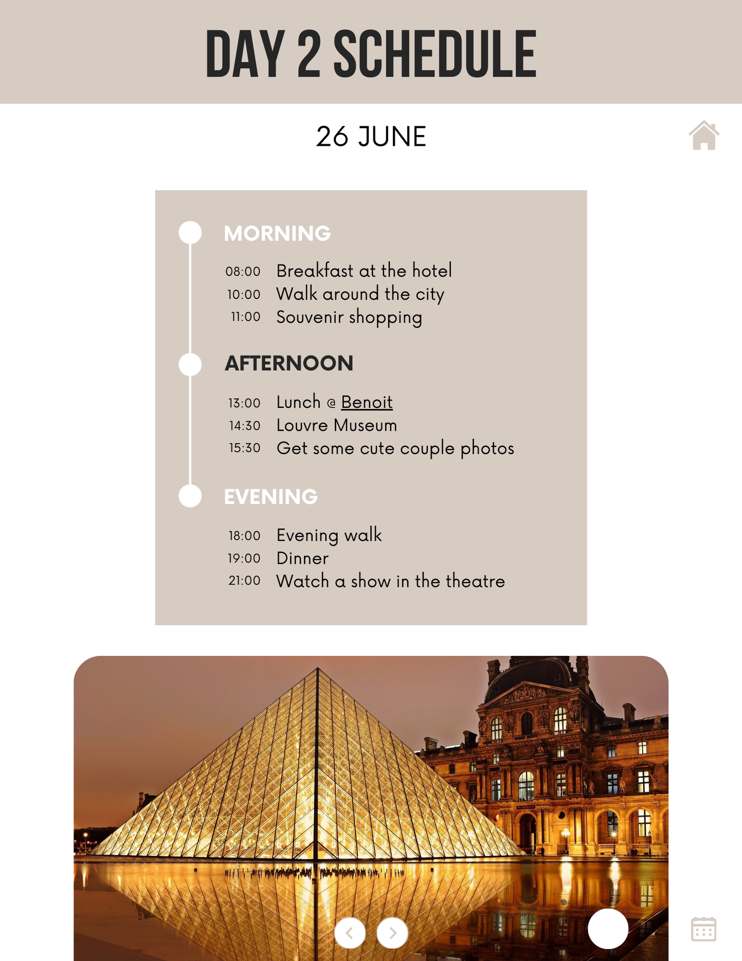 Honeymoon Itinerary Template Editable Canva Design for Trips
