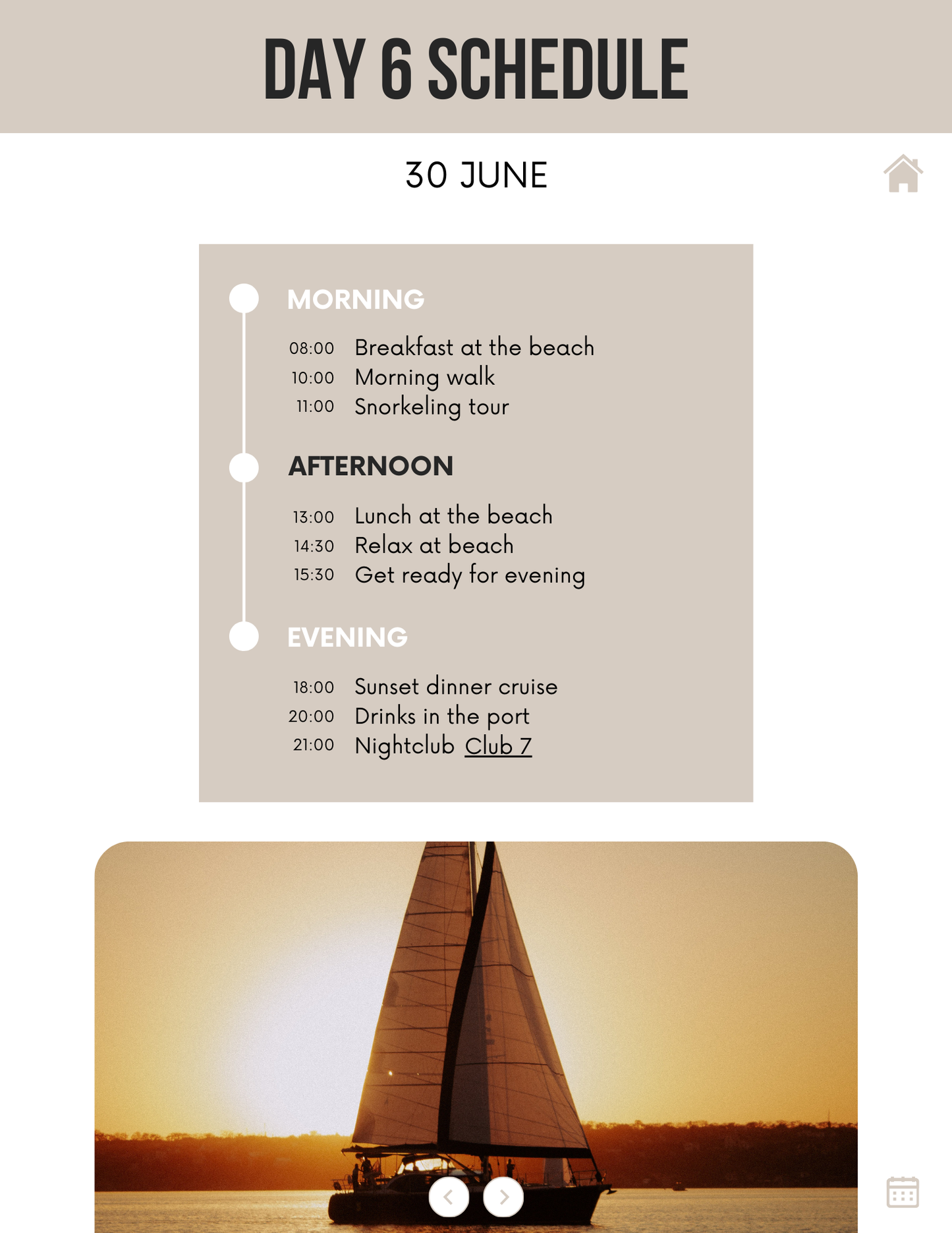 Honeymoon Itinerary Template Editable Canva Design for Trips