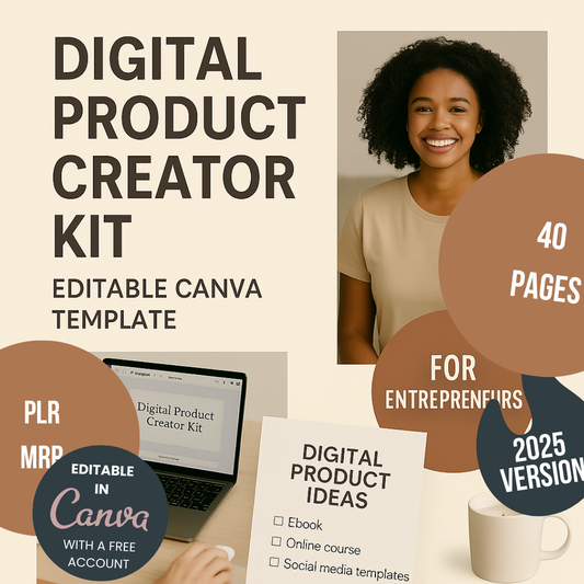 Digital Product Creator Kit Editable Canva Template for Entrepreneurs
