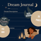 Dream Journal Editable Canva Template for Nighttime Reflections
