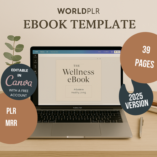 E-Book Template A4 Editable Canva Design for Professional Use Authors
