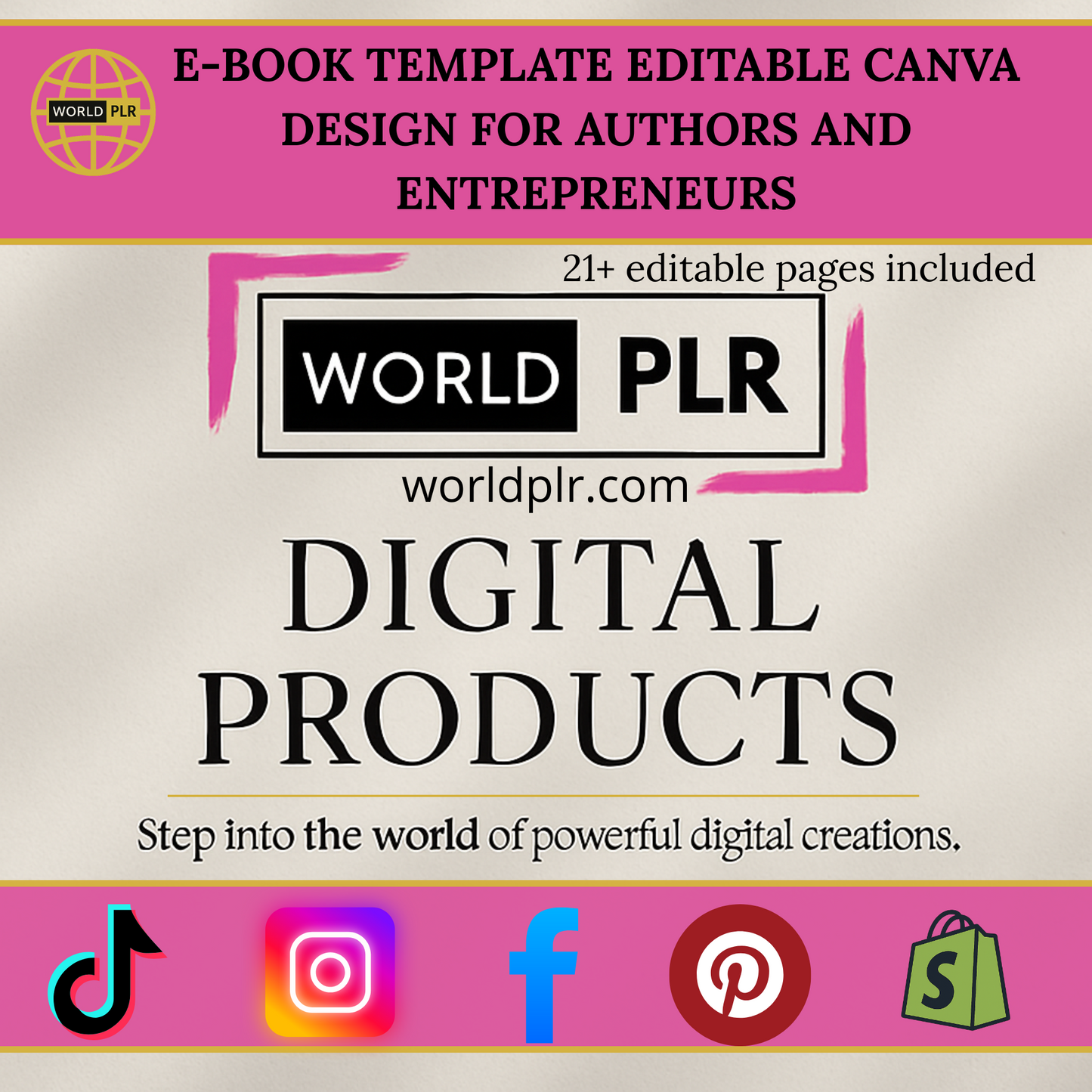 E-Book Template Editable Canva Design for Authors and Entrepreneurs