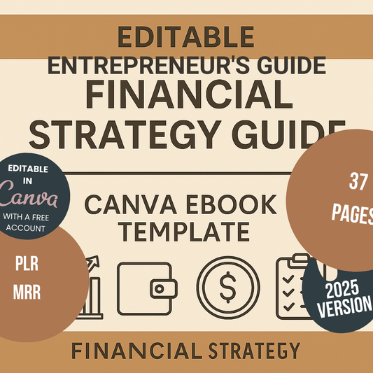 Entrepreneur's Guide to Financial Freedom Editable Canva EBook Template