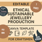 Ethical Sustainable Jewellery Production Canva Template for Craftsmen