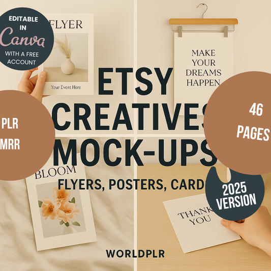Etsy Creatives Mock-Ups  Flyers Posters Cards