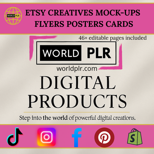 Etsy Creatives Mock-Ups  Flyers Posters Cards