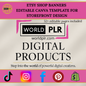 Etsy Shop Banners Editable Canva Template for Storefront Design