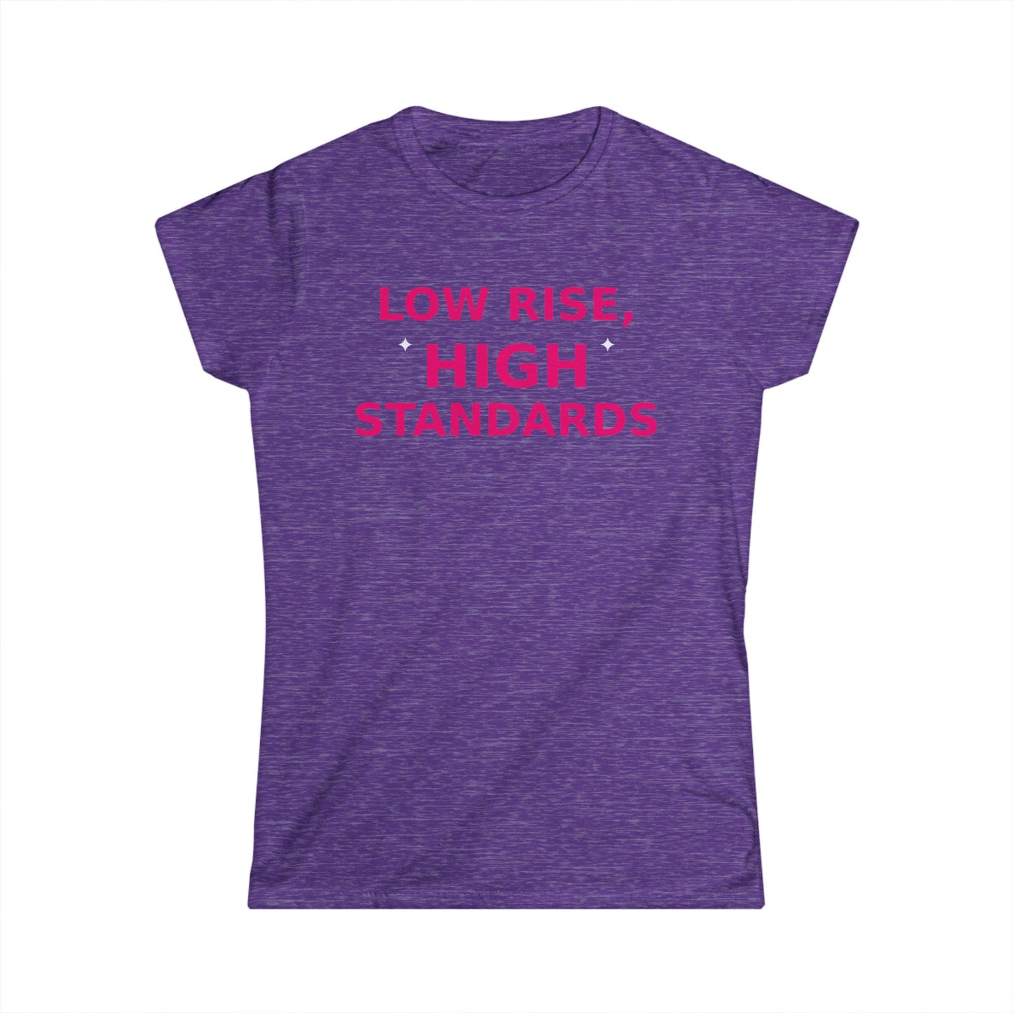 Low Rise High Standards Y2K Cloth  Bold Aesthetic Women's T-Shirt, 2000s Retro Tee