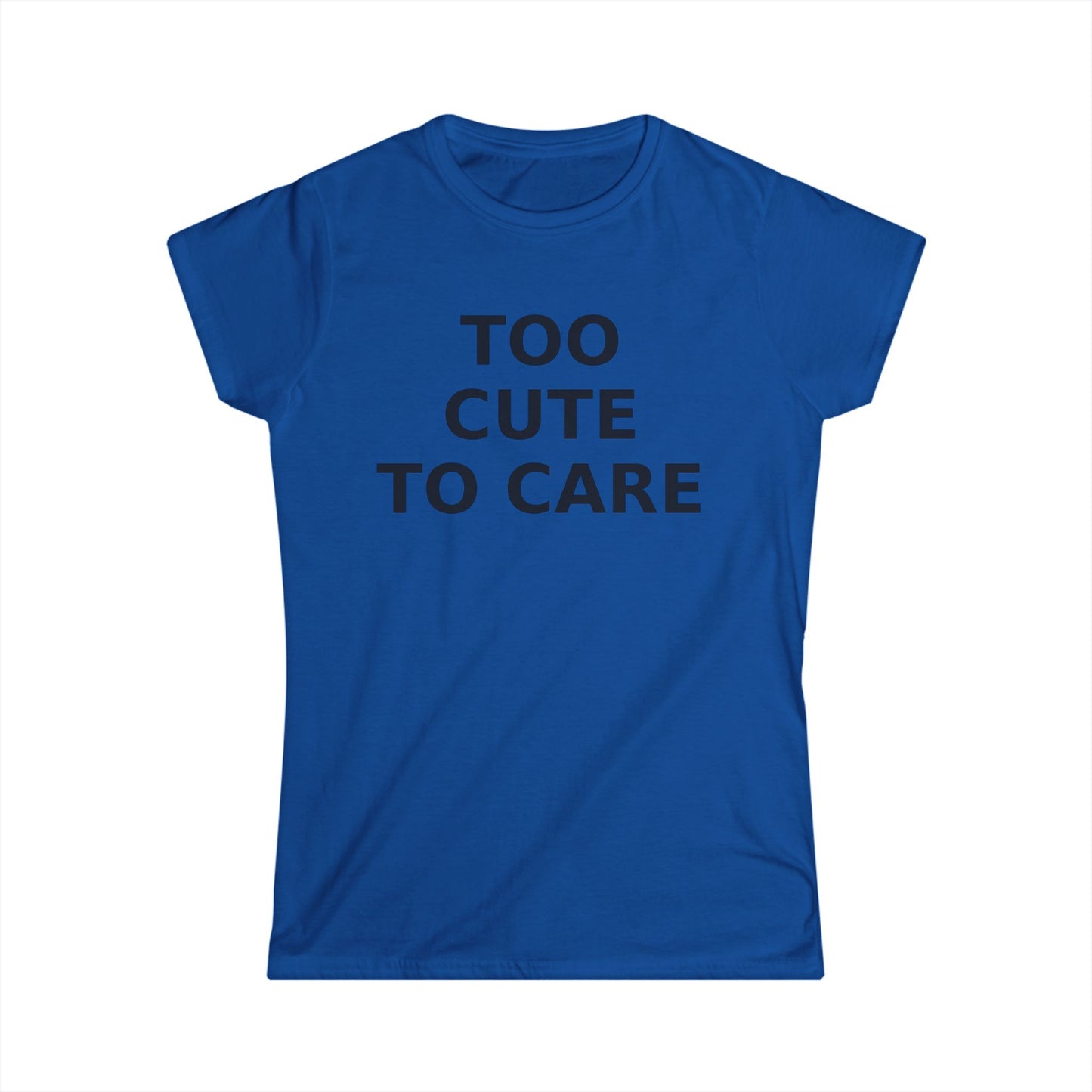 Too Cute To Care Y2K T-Shirt Aesthetic Shirt for Women, 2000s Inspired Sassy Tee