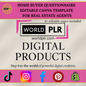 Home Buyer Questionnaire Editable Canva Template for Real Estate Agents