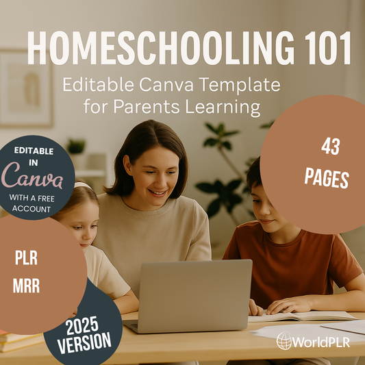 Homeschooling 101 E-Book Editable Canva Template for Parents Learning