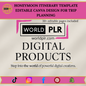 Honeymoon Itinerary Template Editable Canva Design for Trip Planning