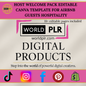 Host Welcome Pack Editable Canva Template for Airbnb Guests Hospitality
