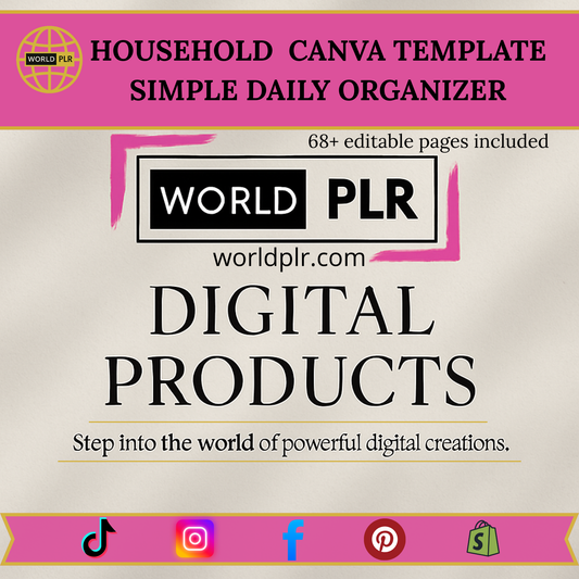 Household Canva Template – Simple Daily Organizer