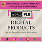 Household  Canva Template – Simple Daily Organizer