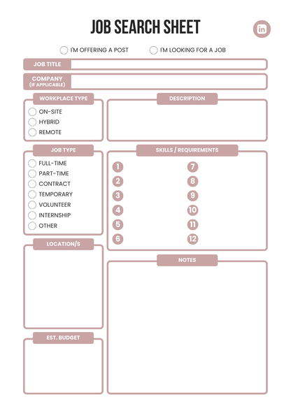LinkedIn Planner 2025 – Editable Canva Template for Personal Branding & Content Strategy