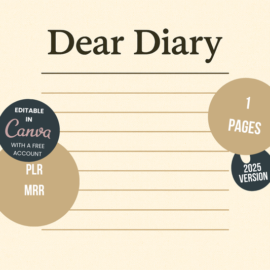 Journal Sheet - Dear Diary